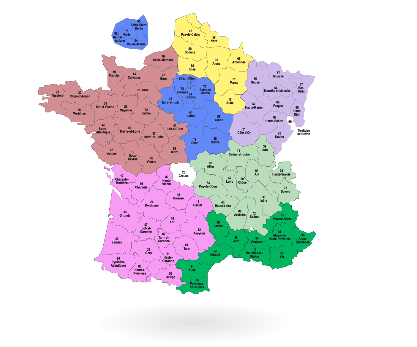 carte-decoupage-femi-France Carte des commerciaux Femi France