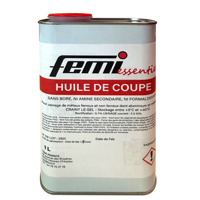 Huile de Coupe FEMI : Le Lubrifiant Réfrigérant Haute Performance