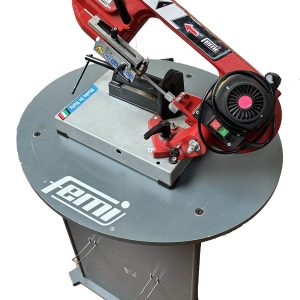 Scie à ruban portative Femi 780 XL - Vue générale avec bras de coupe et structure compacte