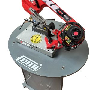Scie à ruban portative Femi 780 XL - Vue générale avec bras de coupe et structure compacte